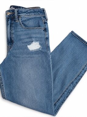 Hollister Distressed Boyfriend Jeans | Medium Wash Denim